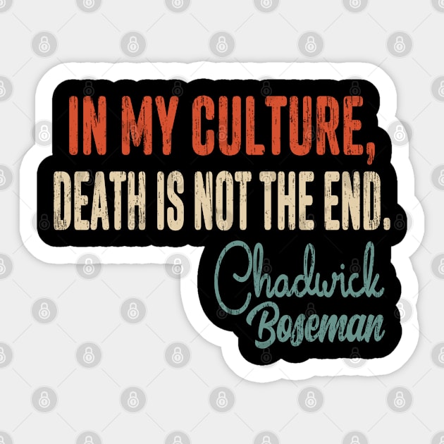 Chadwick Boseman Quote 1977-2020 RIP, Wakanda Forever Sticker by Redmart